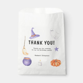 Bolsa De Papel Watercolor Ghost kids Primera fiesta de cumpleaños