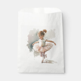Bolsa De Papel Watercolor Little Ballerina