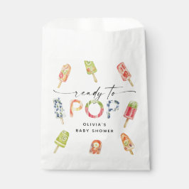 Bolsa De Papel Watercolor Popsicle Ready to Pop Baby Shower