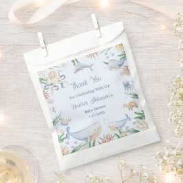 Bolsa De Papel Watercolor Under the Sea Baby Shower