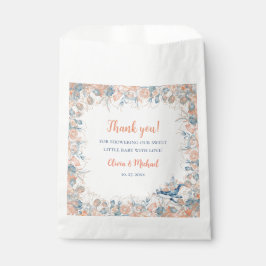 Bolsa De Papel Watercolor Under the Sea Whale Baby Shower Favor 