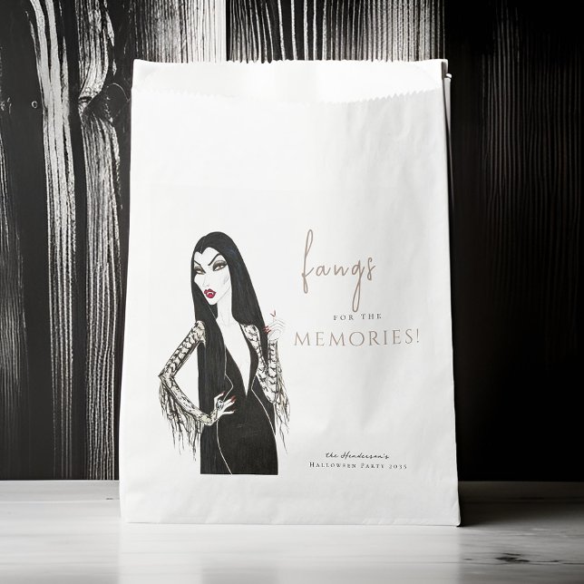 Bolsa De Papel Watercolor Vampiress Fancy Halloween Party Fun (Subido por el creador)