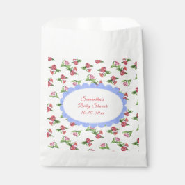 Bolsa De Papel Watercolor vintage Flowers Baby Shower 