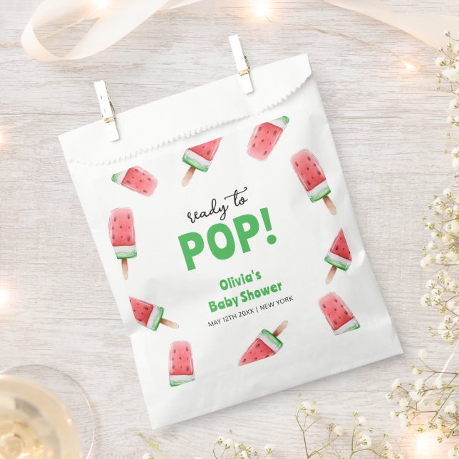 Bolsa De Papel Watermelon Ice Cream Popcicle Baby Shower (Cortado)
