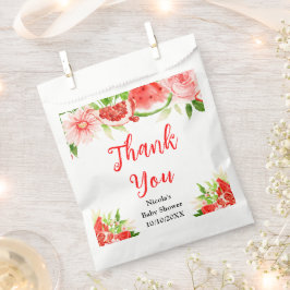 Bolsa De Papel Watermelon Pomegranate Baby Shower Thank You
