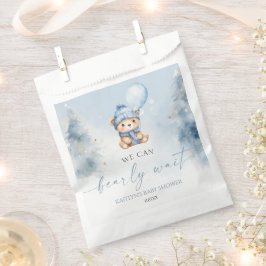 Bolsa De Papel We Can Bearly Wait Winter Teddy Bear Baby Shower