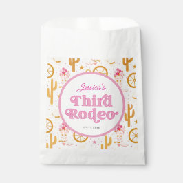 Bolsa De Papel Western Cowgirl Third Rodeo 3rd Birthday Party
