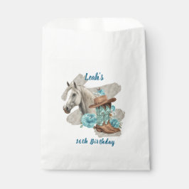 Bolsa De Papel Western Horse Birthday Favor Bag