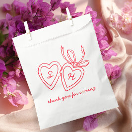 Bolsa De Papel Whimsical Heart Locket Doodle Sketch PERSONALIZADO