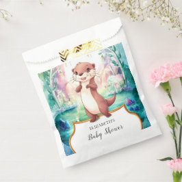 Bolsa De Papel Whimsical Otter Baby Shower