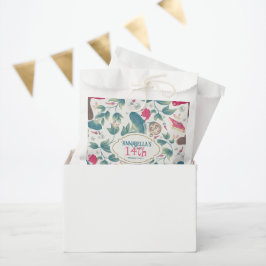 Bolsa De Papel White Vintage Cottagecore Mushroom Birthday