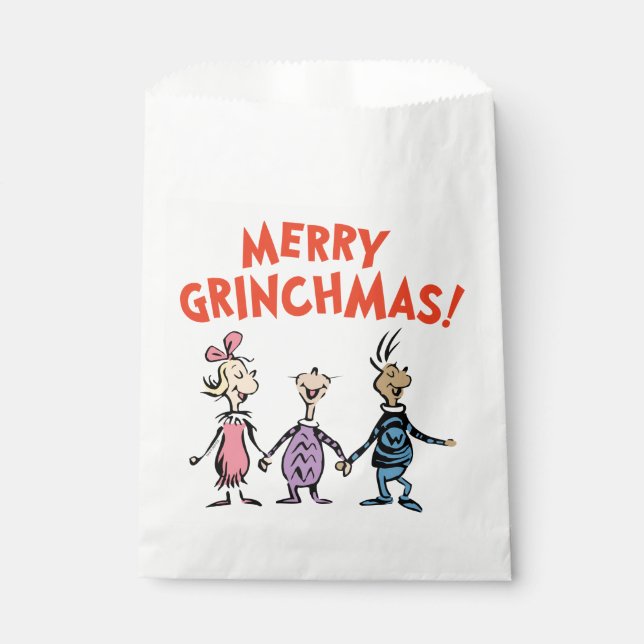 Bolsa De Papel Whos Holding Hands Merry Grinchmas (Anverso)