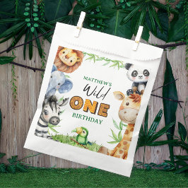 Bolsa De Papel Wild One Jungle Safari 1st birthday 