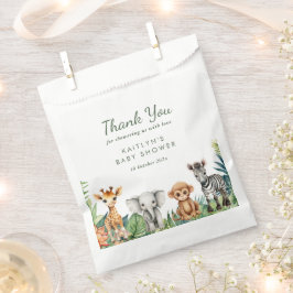 Bolsa De Papel Wild One Jungle Safari Baby Shower