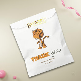 Bolsa De Papel Wild One Tiger Birthday Gracias