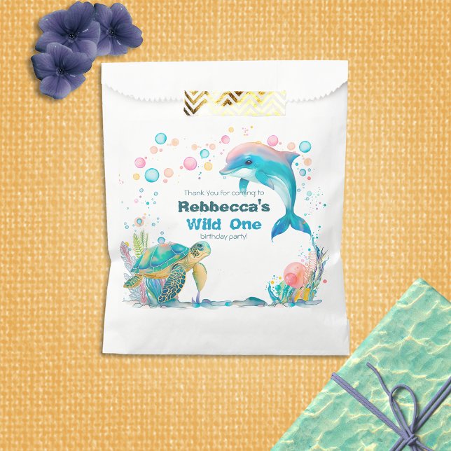Bolsa De Papel Wild One Undersea Wonders Favorece Las Bolsas (Subido por el creador)
