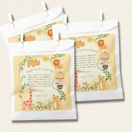 Bolsa De Papel Wild Safari Adventure Awaits Baby Shower