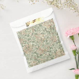 Bolsa De Papel William Morris Honeysuckle Green Floral