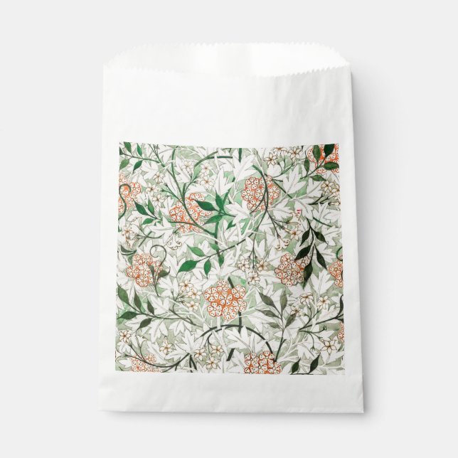 Bolsa De Papel William Morris Jasmine Garden Flower Classic (Anverso)