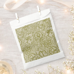 Bolsa De Papel William Morris Poppy Classic Floral Green