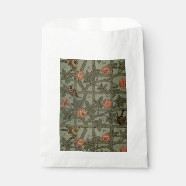 Bolsa De Papel William Morris Trellis Wallpaper Art (Anverso)