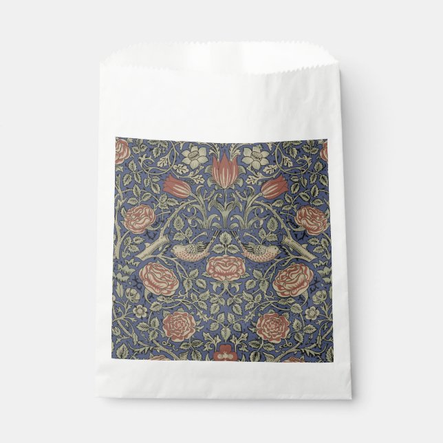Bolsa De Papel William Morris Tudor Rosa Wallpaper (Anverso)