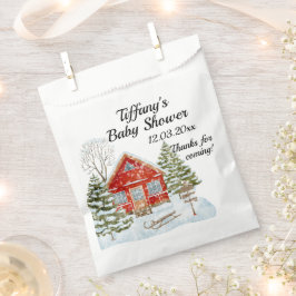 Bolsa De Papel Winscape Red House Baby Shower