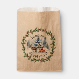 Bolsa De Papel Winter Wonderland