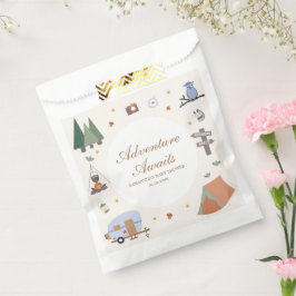Bolsa De Papel Woodland Adventure espera el camping Baby Shower