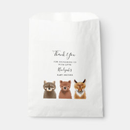 Bolsa De Papel Woodland Animal Baby Shower