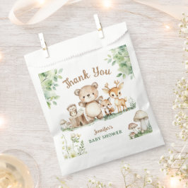 Bolsa De Papel Woodland Baby Shower Cute Animal Forest