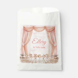Bolsa De Papel 🦊 🐰 🩰 Woodland Ballerina Party Favor Bags