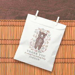 Bolsa De Papel Woodland Bear & Foliage Gracias