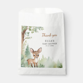 Bolsa De Papel Woodland Deer Forest Neutral Baby Shower