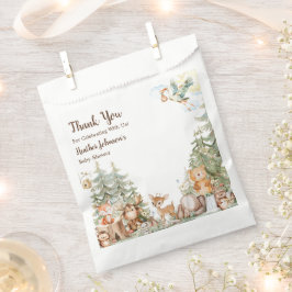 Bolsa De Papel Woodland Forest Neutral Baby Shower