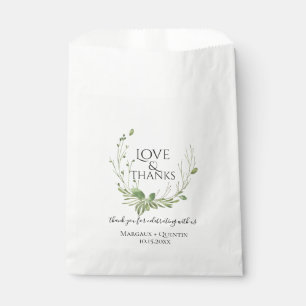 Bolsa De Papel Woodland Greenery Wreath Boda