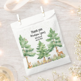 Bolsa De Papel Woodland lindos animales zorro salvaje una ducha b