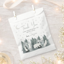 Woodland neural baby ducha gracias bolsos de favor