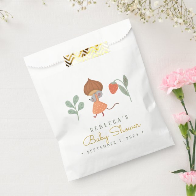 Bolsa De Papel Woodland Pequeña musa Favor Bag (Sellado)