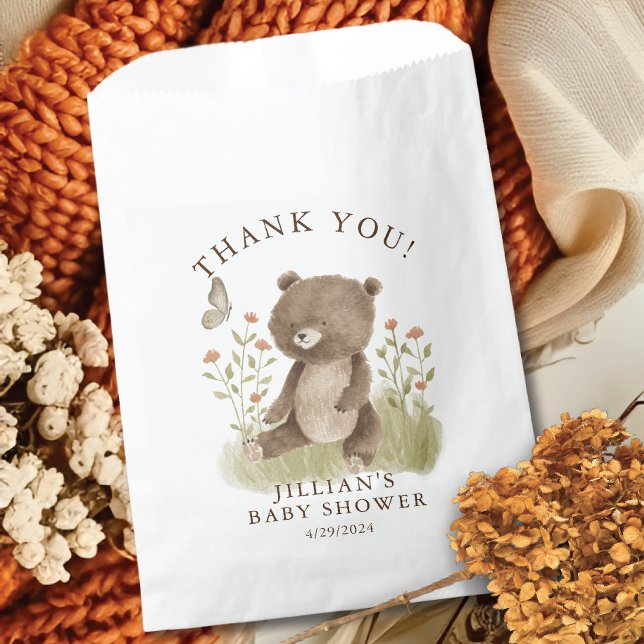 Bolsa De Papel Woodland Wonder Bear Classic Round Pegatina (Subido por el creador)