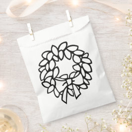 Bolsa De Papel Wreath color-tu-propio con conjunto de inclinación