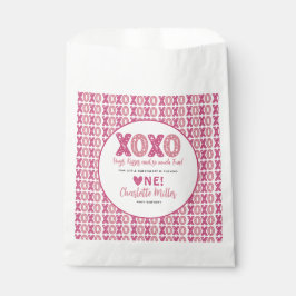 Bolsa De Papel XOXO Abrazos y besos El día de San Valentín Primer