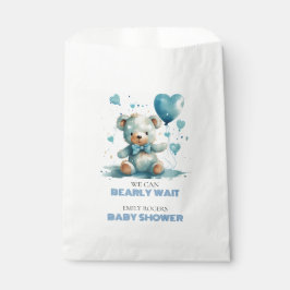 Bolsa De Papel Ya podemos esperar a Blue Teddy Bear