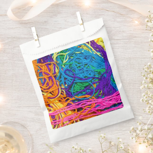 Bolsa De Papel Yarn Tangles Crocheting and Knitting Photo 50-Pack (Cortado)