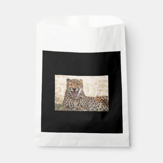 Bolsa De Papel Yawning Cheetah (Anverso)