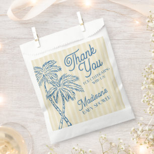 Bolsa De Papel Yellow Palm Springs Pastel Beach Baby Shower