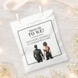 Bolsa De Papel YO A NOSOTROS | Elegante negro y blanco