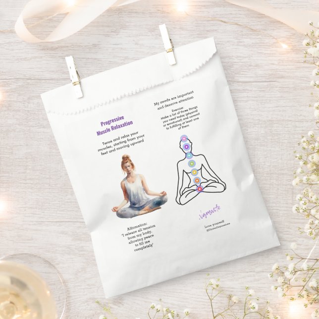 Bolsa De Papel yoga serene calm relax meditation manifestation (Cortado)