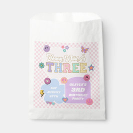 Bolsa De Papel Young Wild & Three Preppy Patch Fiesta de tercer c