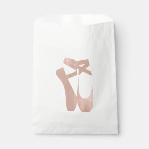 Bolsa De Papel Zapatillas de ballet rosadas bailarina rosa dorado